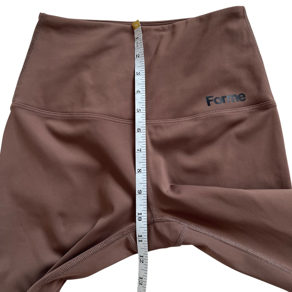 Forme Set Power Bra SZ M & Sculpt Leggings SZ S in Espresso Brown Posture Bra - Picture 16 of 16